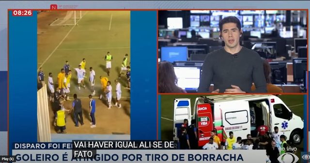 VIDEO/ Shokuese në Brazil, Polici qëllon me armë futbollistin në fushë